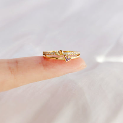 For Daughter- My Heart Will Always Be Tied To Yours Ring