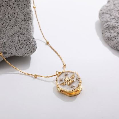 Butterfly Locket Necklace