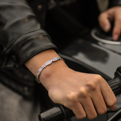 For Memorial -  Hug From Heaven Angel Wings Bracelet