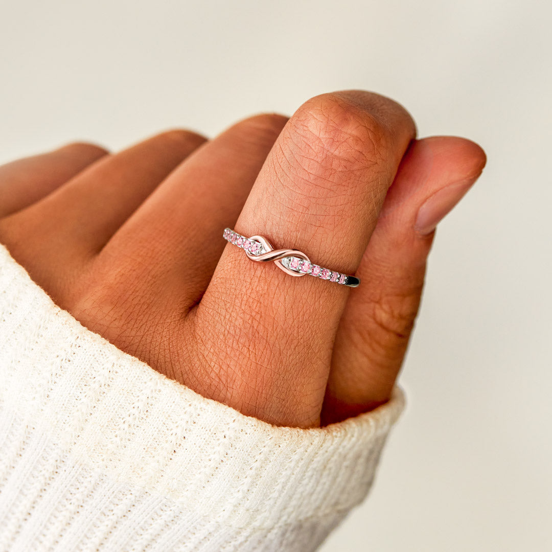 Infinity Ring for Grandmother and Granddaughter