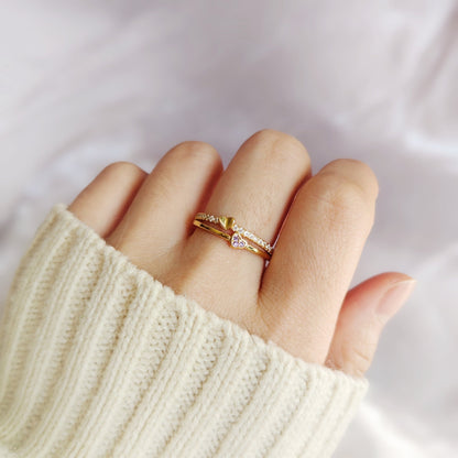 For Daughter- My Heart Will Always Be Tied To Yours Ring