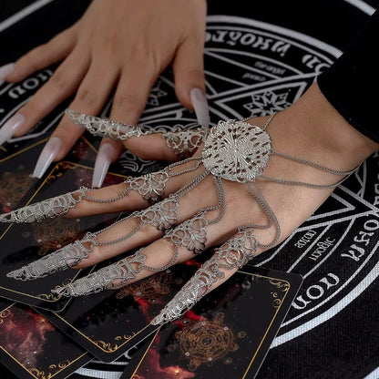 GOTHIC GLOVE METAL CUTOUT BRACELE