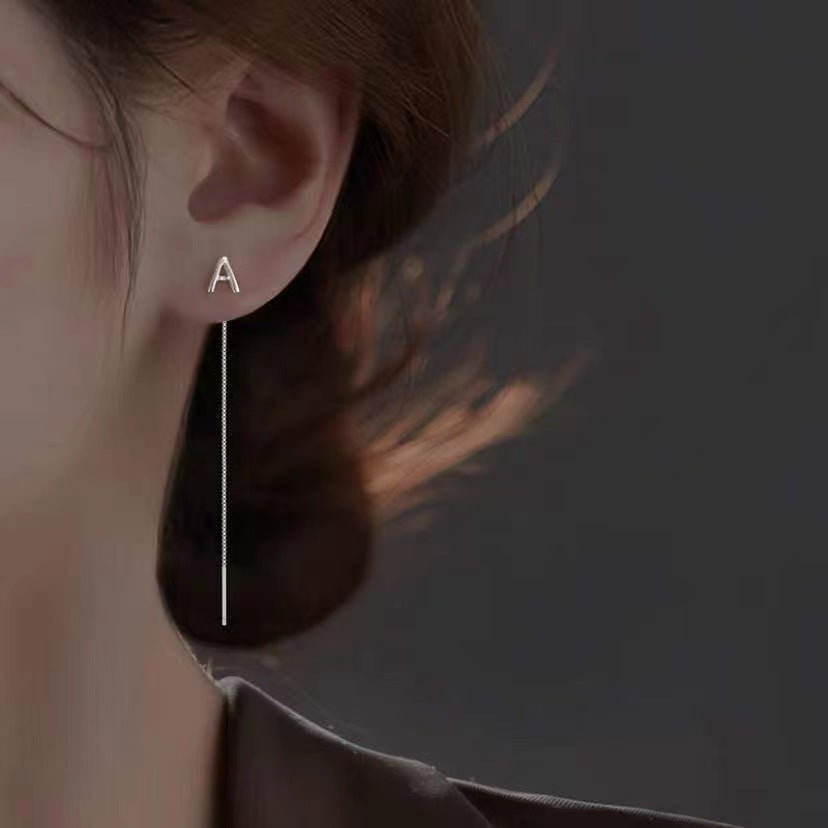 Fashion Shiny Alphabet Earrings