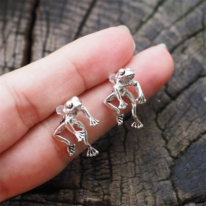 'Take It Easy' Frog Earrings
