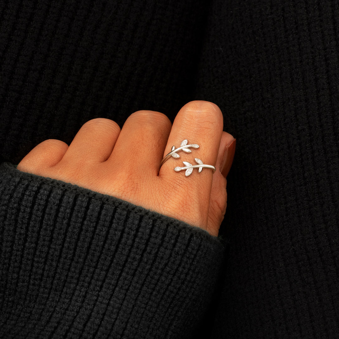 Be-Leaf In Yourself Leaf Ring
