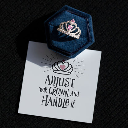 Adjust Your Crown and Handle It Crown Ring S925