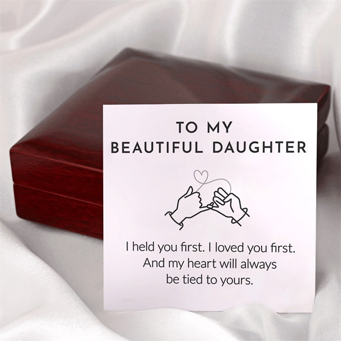 To My Beautiful Daughter - Forever Love Knot Sterling Silver Ring