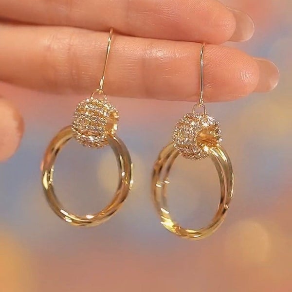 💫SPARKLING CIRCLE EARRINGS