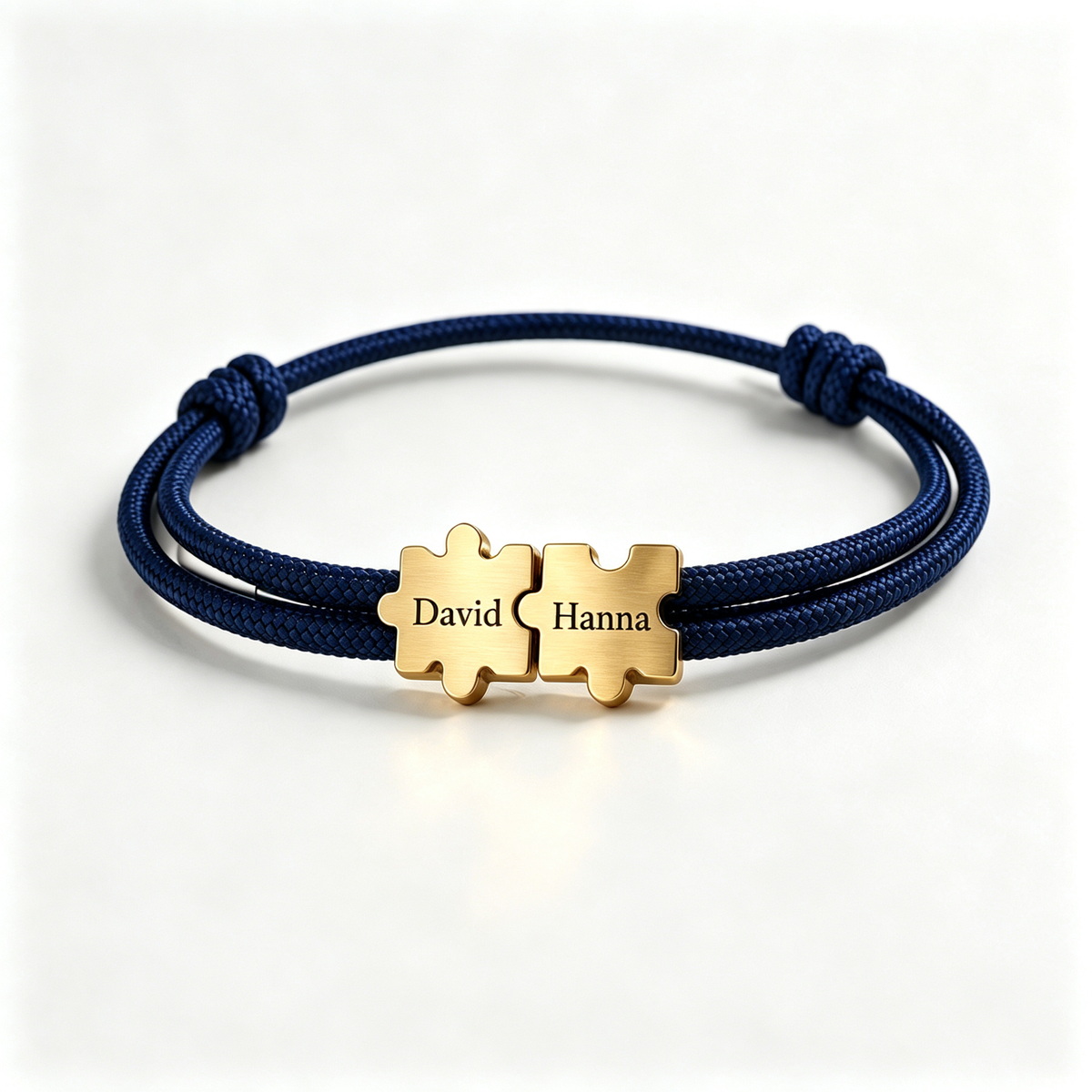 To My Man- Couple Puzzle Custom Name Bracelet