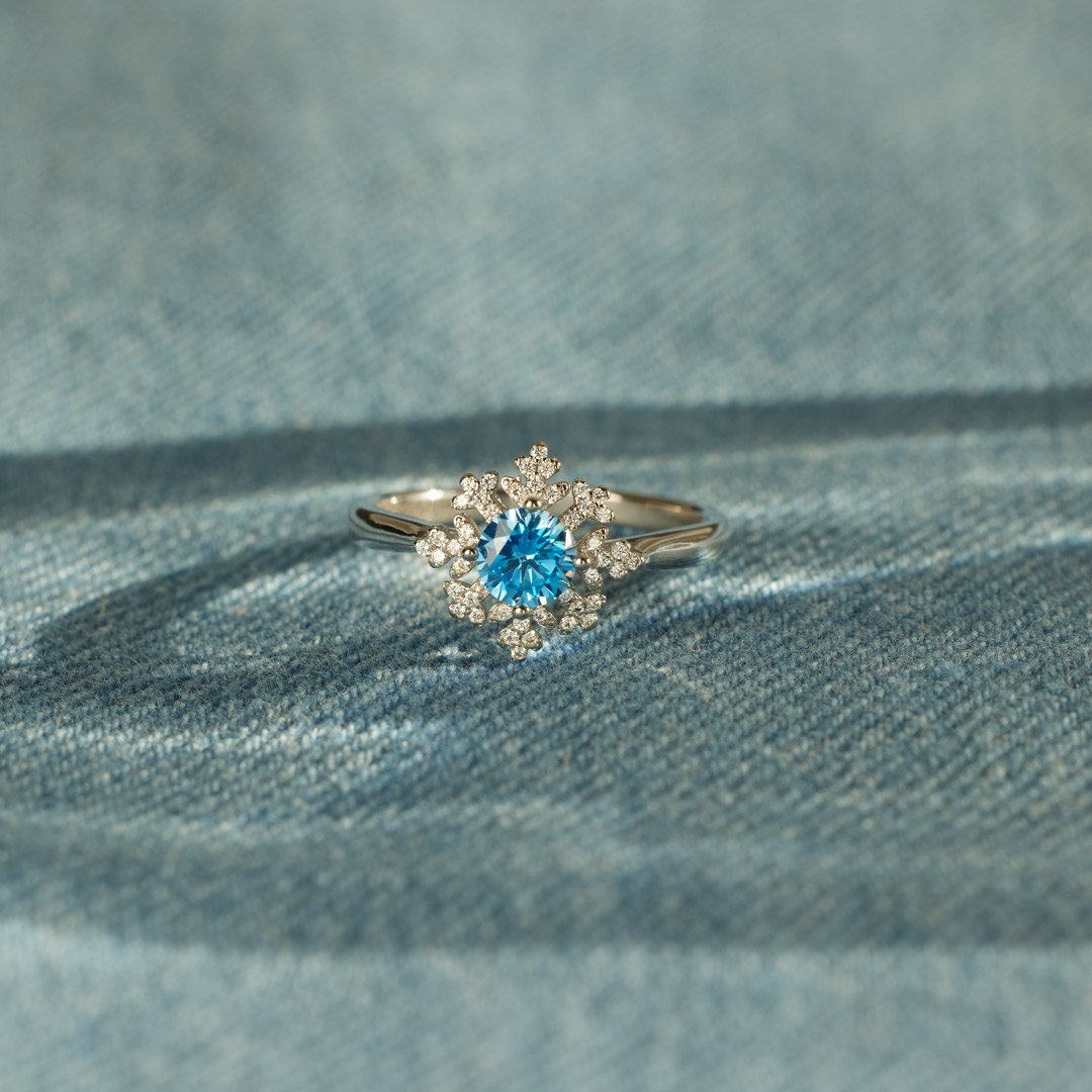 To My Wife Snowflakes Ring