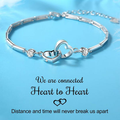 FOR LOVE - INTERLOCKING HEART BRACELET