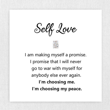 Self Love Radiant Cut Moissanite Ring