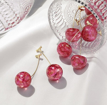 Celia Rouge Cherry Earrings