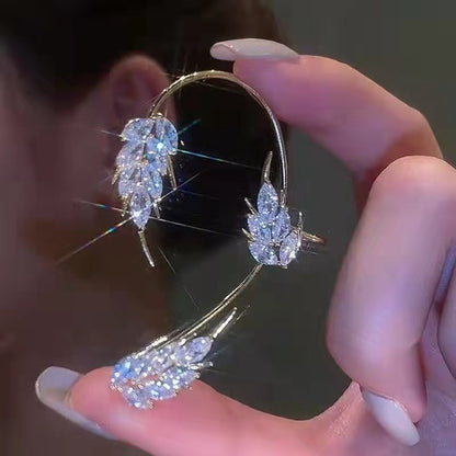 Zircon Wheat Ear Hook No Piercing