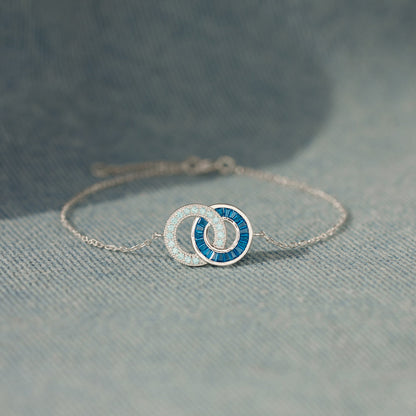 Mother & Son Linking Circles Bracelet