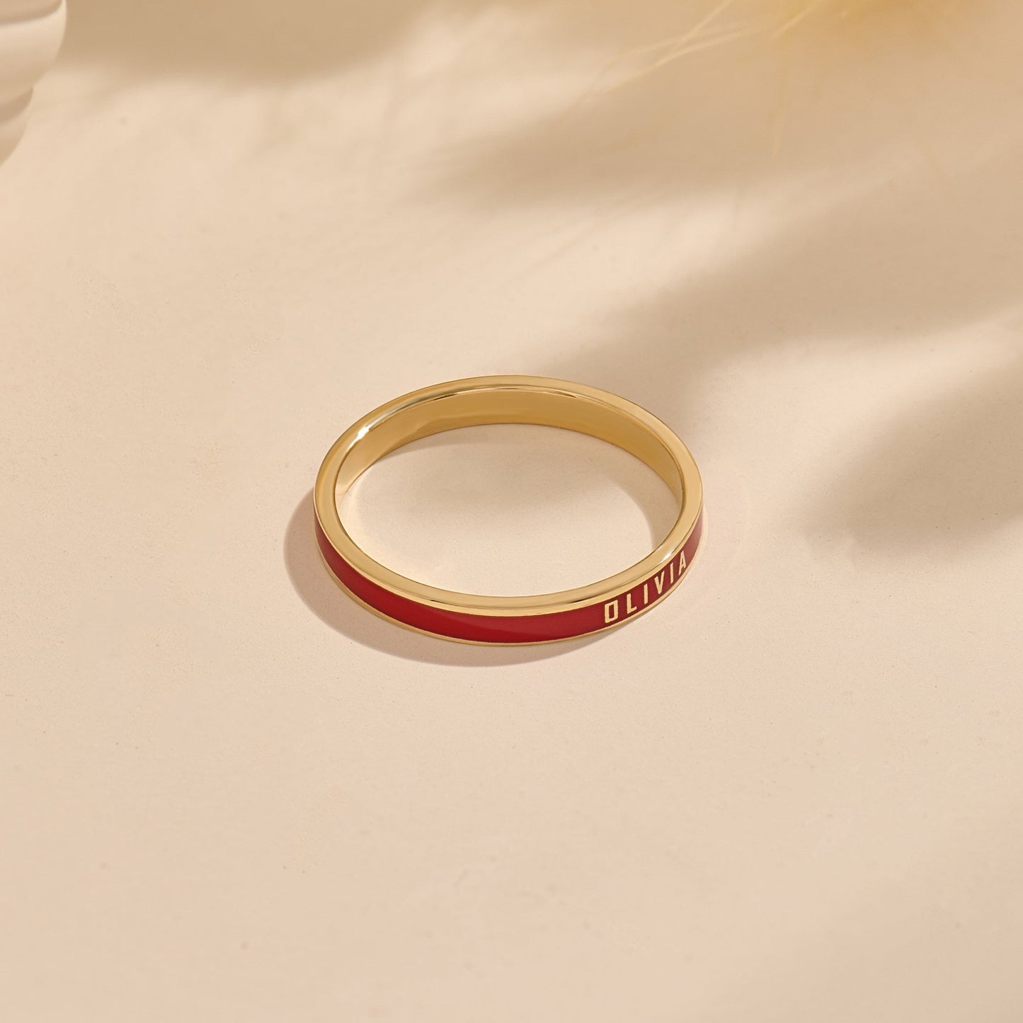 For Love- Exclusive Color Enamel Name Customized Ring