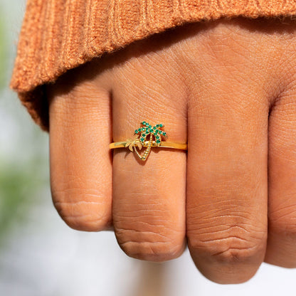 Relax You Are On Beach Time Tree Ring S925