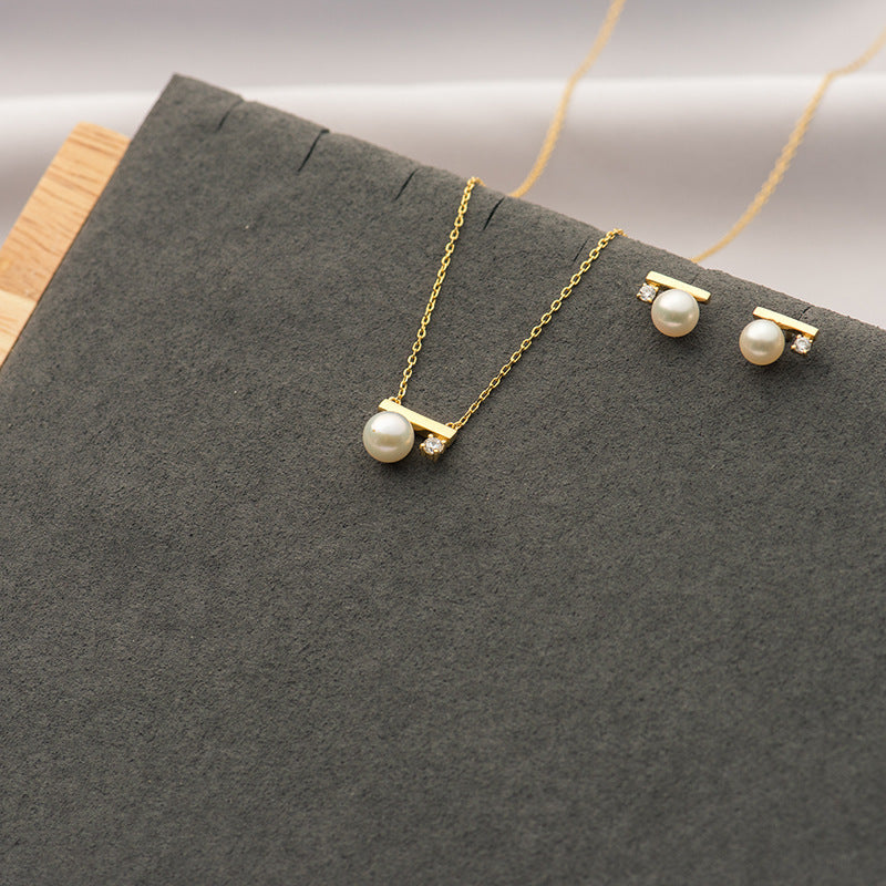 S925 Life is 90% How You React it Pearl Balance Necklace
