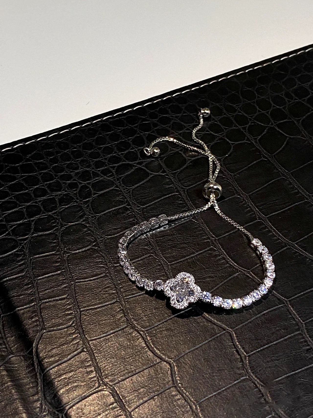 Tennis Bracelet Round Cut Created Moissanite