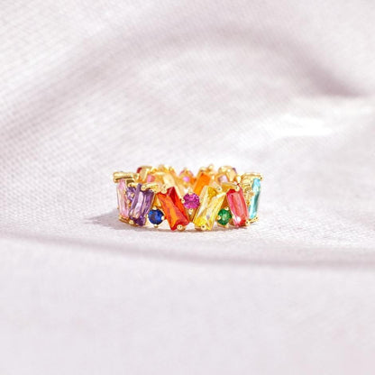 Stepping Stones Rainbow Ring Band