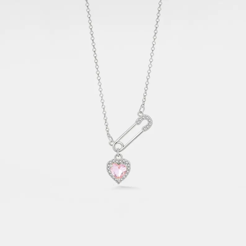 FOR UNBIOLOGICAL DAUGHTER - CUSTOM BIRTHSTONE INTERLOCKING NECKLACE