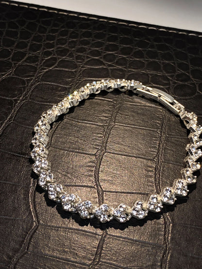 Tennis Bracelet Round Cut Created Moissanite