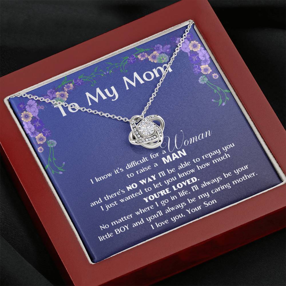 To My MOM - Love Knot Standard Box Love Knot, To My Beautiful Mom,Gift For Mom From Son