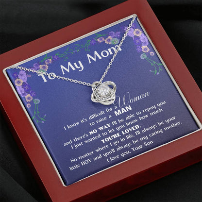 To My MOM - Love Knot Standard Box Love Knot, To My Beautiful Mom,Gift For Mom From Son