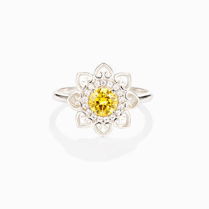 Don't Worry Be Hippie Mandala Ring