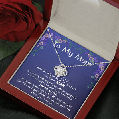 To My MOM - Love Knot Standard Box Love Knot, To My Beautiful Mom,Gift For Mom From Son