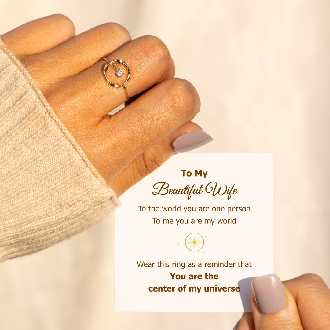 To My Wife My Universe Central Star Ring