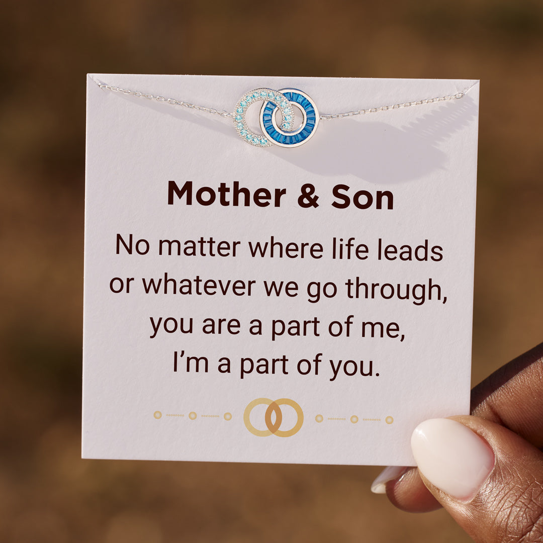 Mother & Son Linking Circles Bracelet