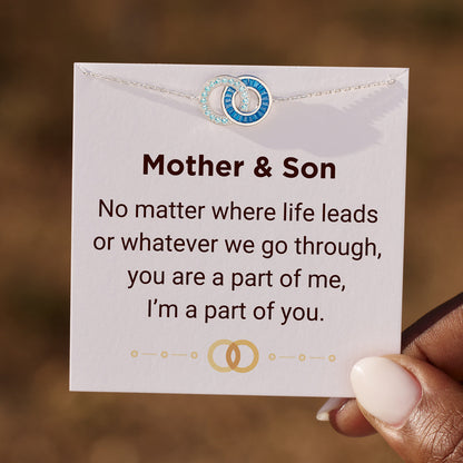 Mother & Son Linking Circles Bracelet