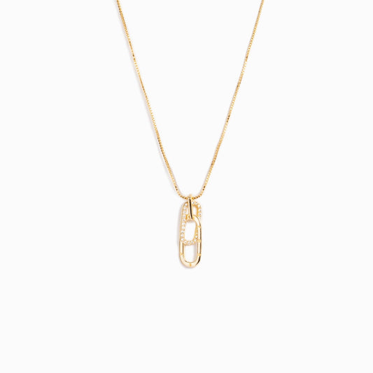 Linked Together Rectangle Interlocking Necklace