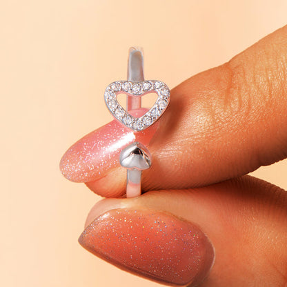 "THE LOVE BETWEEN A GRANDMOTHER AND GRANDDAUGHTER IS FOREVER" S925 STERLING SILVER FREE ADJUSTABLE RING