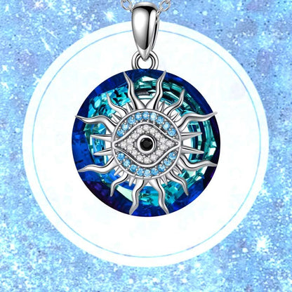 S925 You Always be Protected Crystal Evil Eye Necklace
