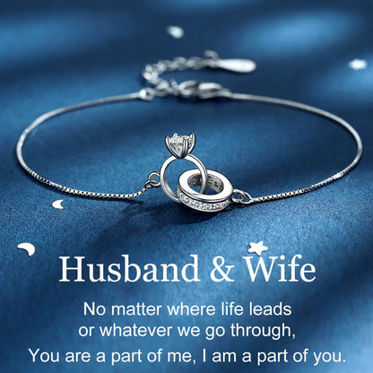 For Love- Interlocking Diamond Bracelet