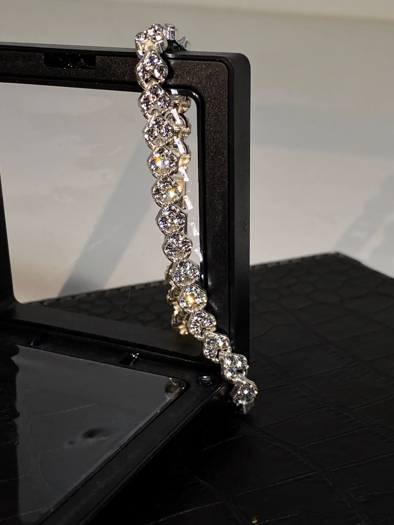 Tennis Bracelet Round Cut Created Moissanite