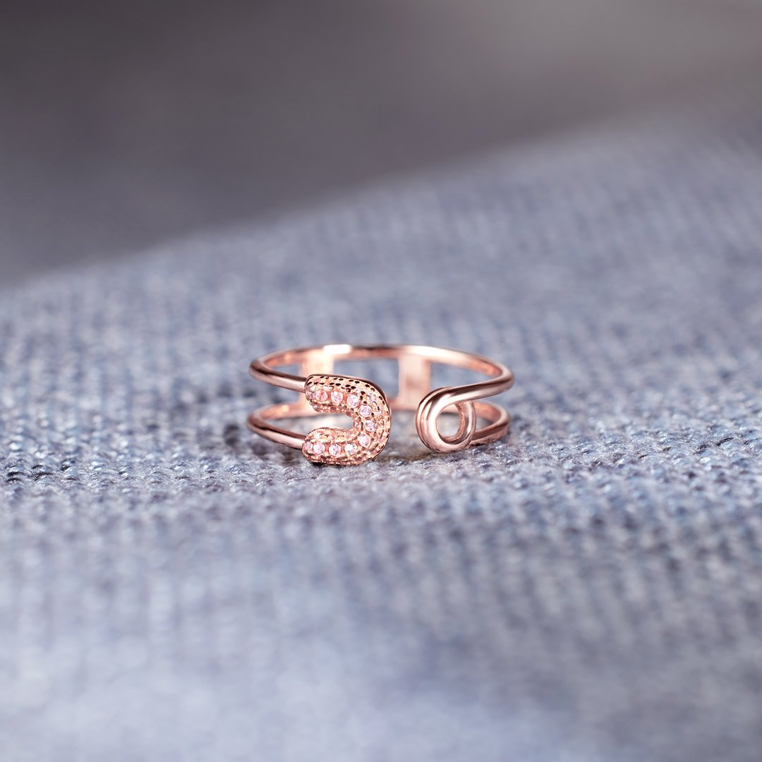 Drive Safe, Mom Safety Pin Ring