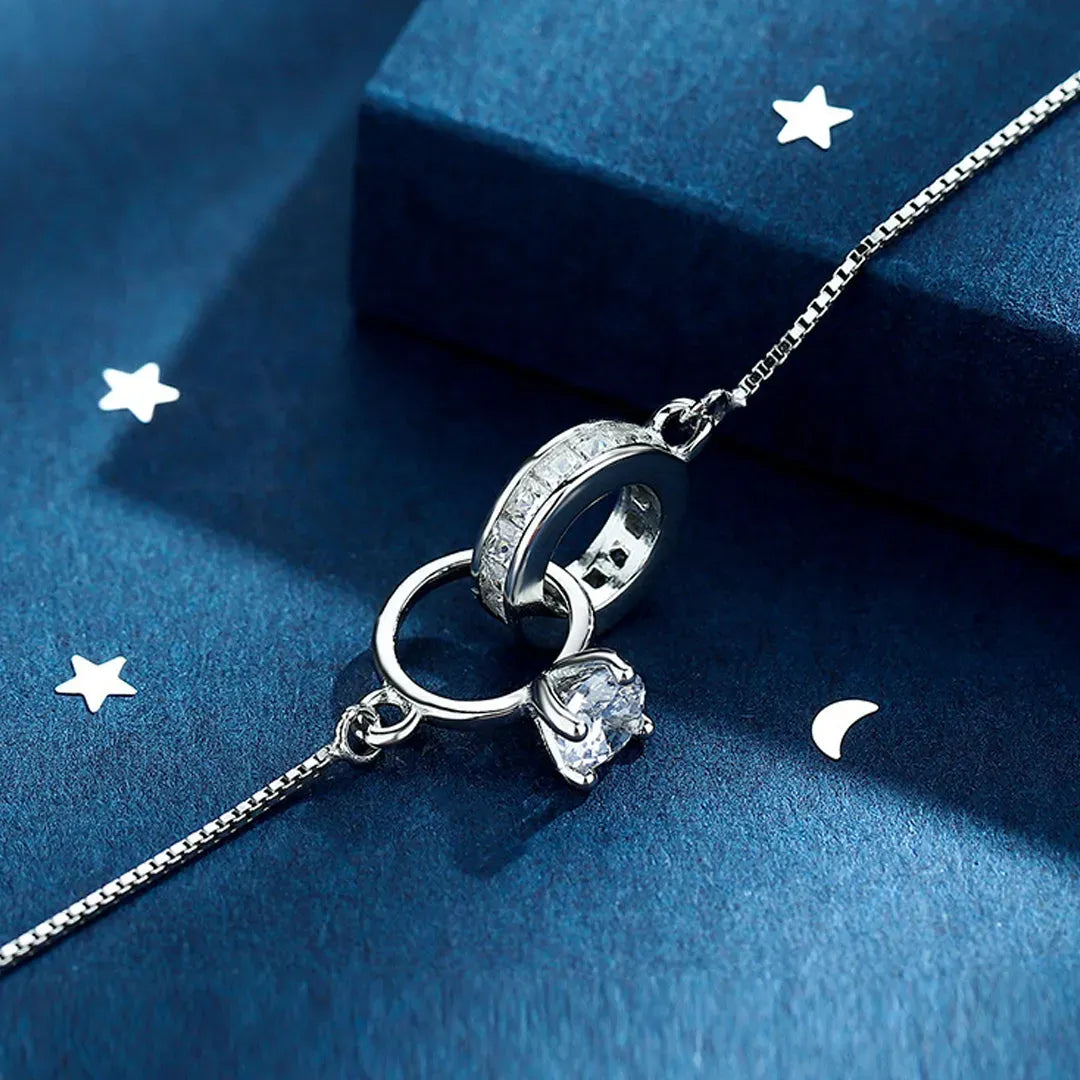 For Love- Interlocking Diamond Bracelet