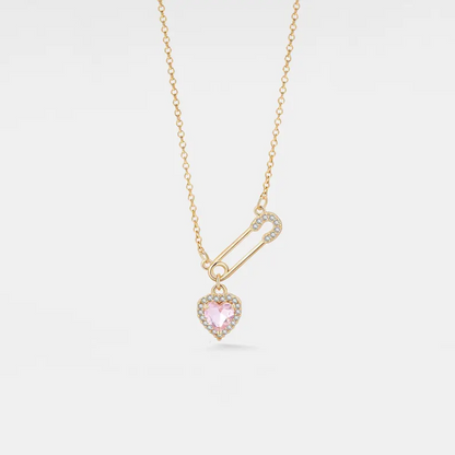 FOR UNBIOLOGICAL DAUGHTER - CUSTOM BIRTHSTONE INTERLOCKING NECKLACE
