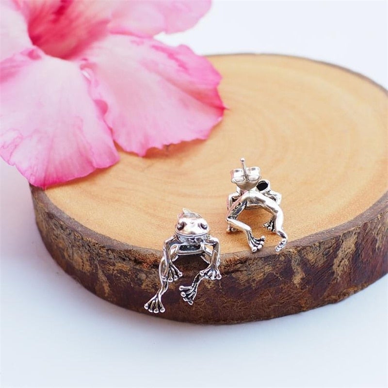 'Take It Easy' Frog Earrings