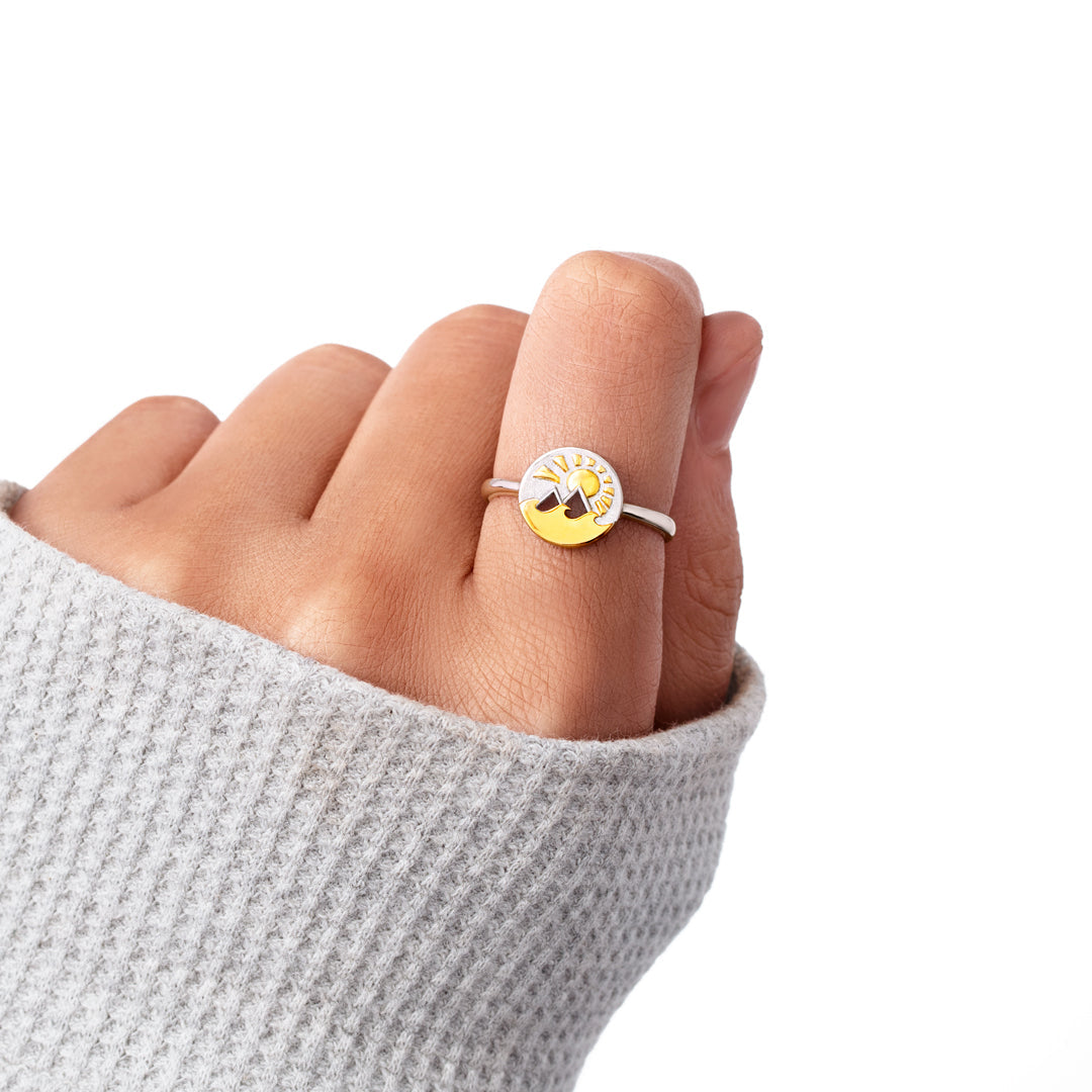 Highest Peak Furthest Shore Mountain & Ocean Ring