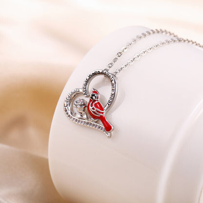 Cardinal Heart Pendant Necklace🎁The Best Gifts For Your Loved Ones💕