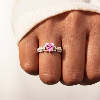 Love Keeps Us Together Bonded Heart Ring