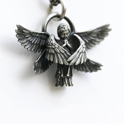 Seraph Angel Pendant Necklace Angel Wings Amulet