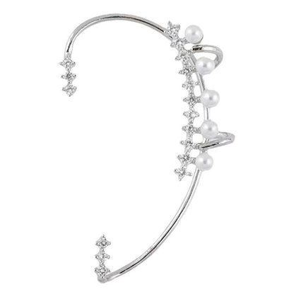 White Pearl Non-Piercing Clip Earrings