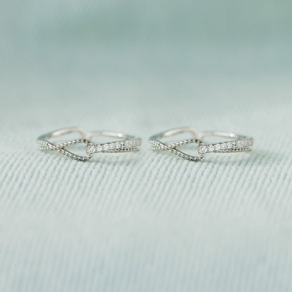 Mother Daughter Mobius Bond Knot Double Band Ring