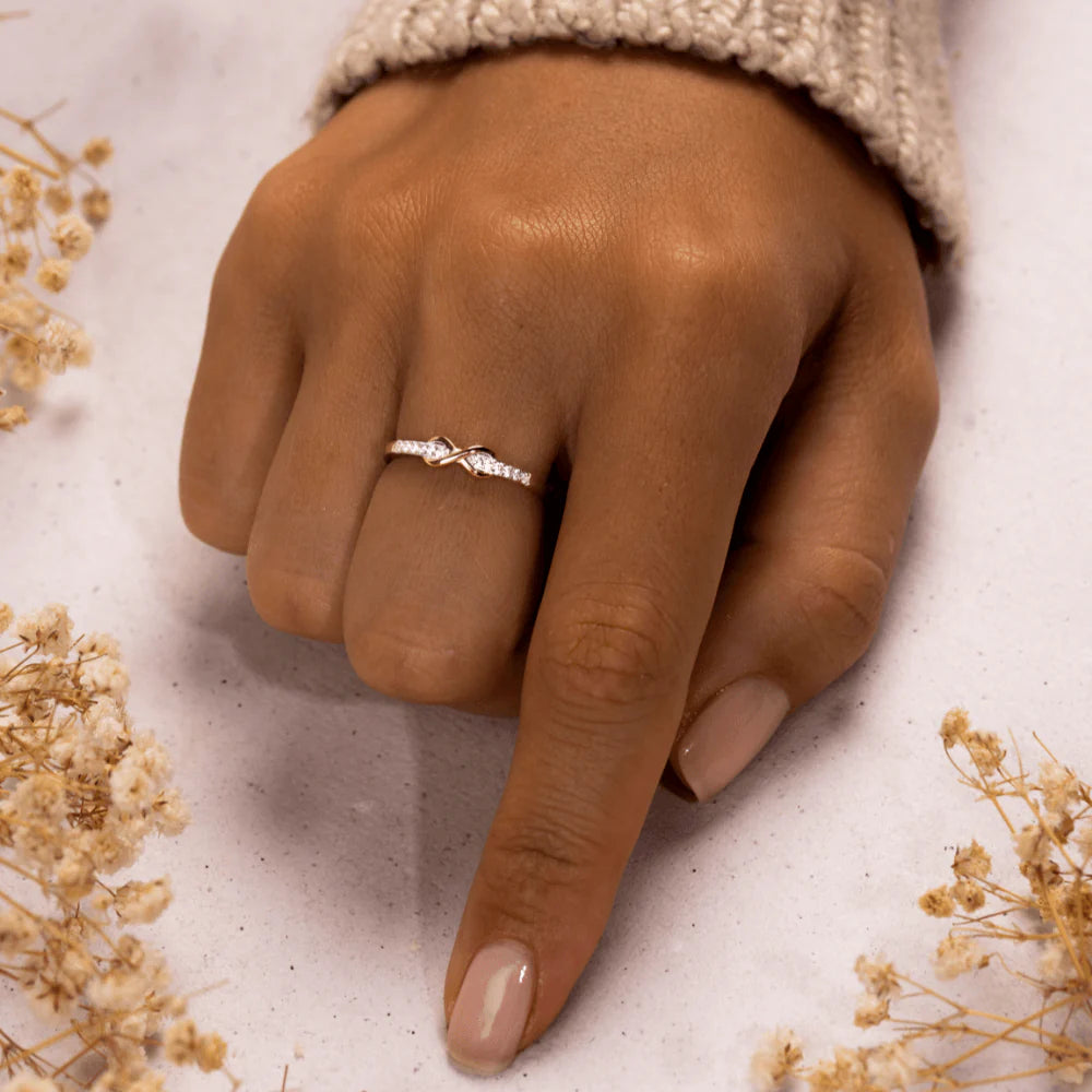 To My Granddaughter "Forever Linked Together"  Ring