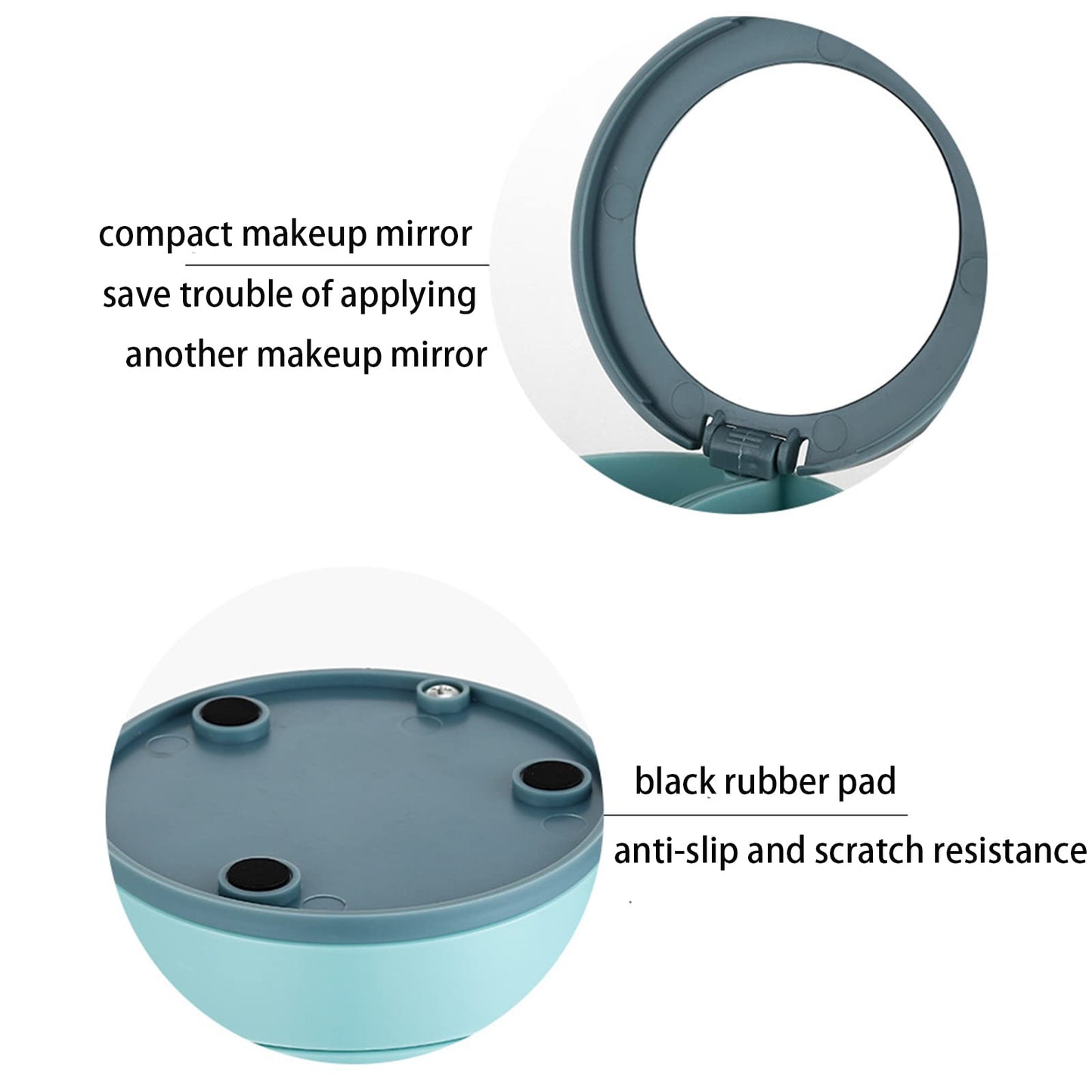 🌸MIRROR ROTATION JEWELRY STORAGE BOX